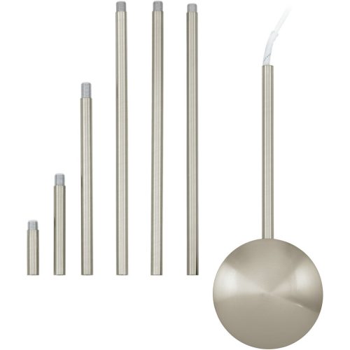 Eglo, Eglo Kabelkanal Extention Grau Stahl 157 cm - Farbe: Nickel matt - Kabelkanal
