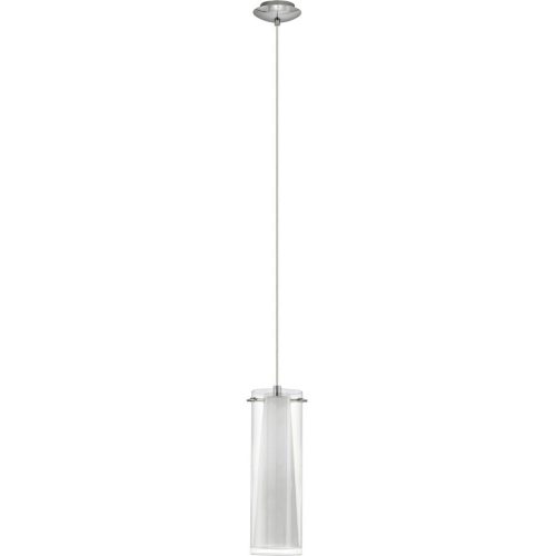 Eglo, Eglo Pendellampe Pinto Grau Stahl 110 cm - Farbe: chrom - Pendellampe