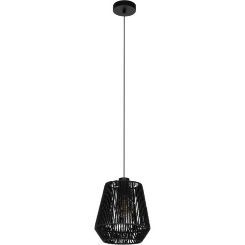 Eglo, Eglo Pendellampe Persley Schwarz Stahl 110 cm - Pendellampe