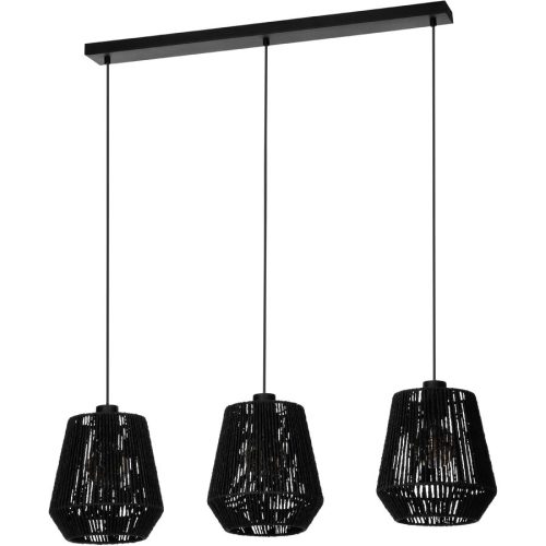 Eglo, Eglo Pendellampe Persley Schwarz Stahl 22 cm 110 cm - Pendellampe