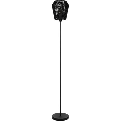 Eglo, Eglo Stehlampe Persley Schwarz Stahl 155.5 cm - Stehlampe