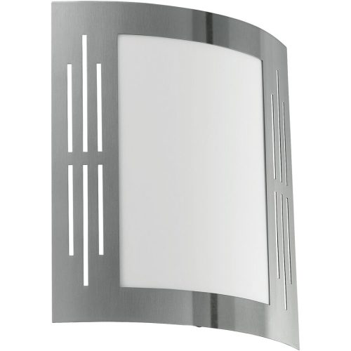 Eglo, Eglo Wandlampe aussen City Edelstahl Edelstahl 26 cm - Wandlampe aussen