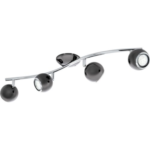 Eglo, Eglo Spot Bimeda Grau Stahl 10 cm - Farbe: Nickel - Lichtfarbe: Warmweiss - Spot