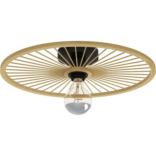 Eglo, Eglo Deckenlampe Leominster Schwarz Stahl 9 cm - Deckenlampe