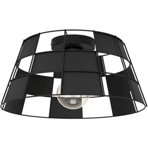Eglo, Eglo Deckenlampe Pontefract Schwarz Stahl 20.5 cm - Deckenlampe