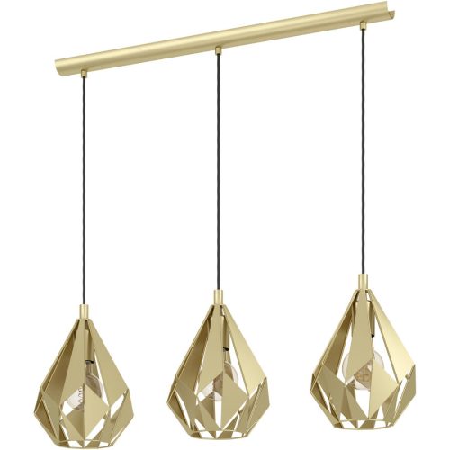 Eglo, Eglo Pendellampe Carlton Gold Stahl 20.5 cm 110 cm - Farbe: goldfarben - Pendellampe