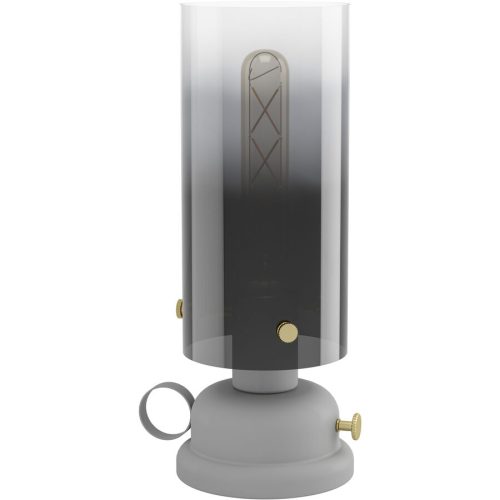 Eglo, Eglo Tischlampe Gargrave Grau Stahl 31.5 cm - Farbe: grau gebürstet - Tischlampe
