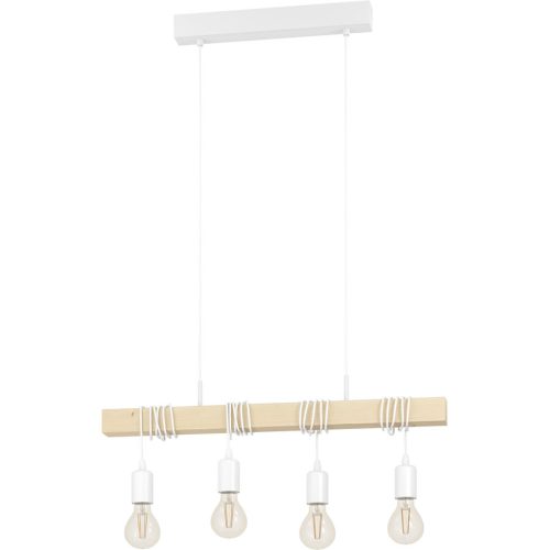 Eglo, Eglo Pendellampe Townshend Weiss Stahl 10.5 cm 110 cm - Pendellampe