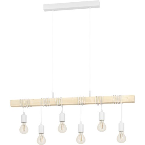 Eglo, Eglo Pendellampe Townshend Weiss Stahl 10 cm 110 cm - Pendellampe