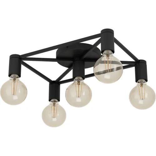 Eglo, Eglo Deckenlampe Speke Schwarz Stahl 31 cm 10.5 cm - Deckenlampe