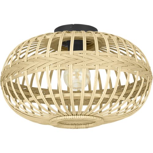 Eglo, Eglo Deckenlampe Amsfield Schwarz Stahl 28.5 cm - Deckenlampe