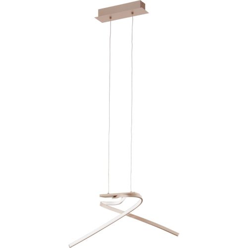 Eglo, Eglo Pendellampe Palozza Roségold Aluminium 31.5 cm 110 cm - LED - Lichtfarbe: Warmweiss - Pendellampe- LED Energiesparlampe
