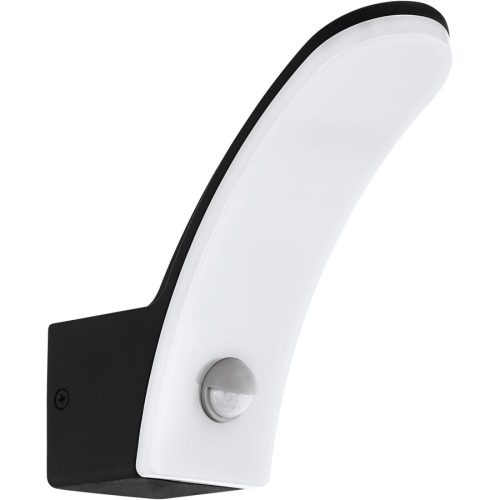 Eglo, Eglo Wandlampe aussen Fiumicino Schwarz Aluminium 18 cm - LED - Lichtfarbe: Warmweiss - Wandlampe aussen- LED Energiesparlampe
