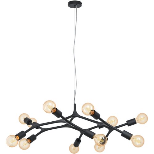 Eglo, Eglo Pendellampe Bocadella Schwarz Stahl 110 cm - Pendellampe