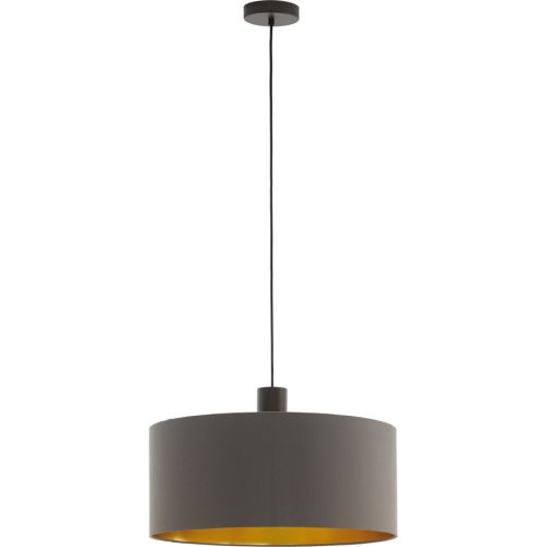 Eglo, Eglo Pendellampe Concessa 1 Braun Stahl 150 cm - Farbe: Dunkelbraun - Pendellampe