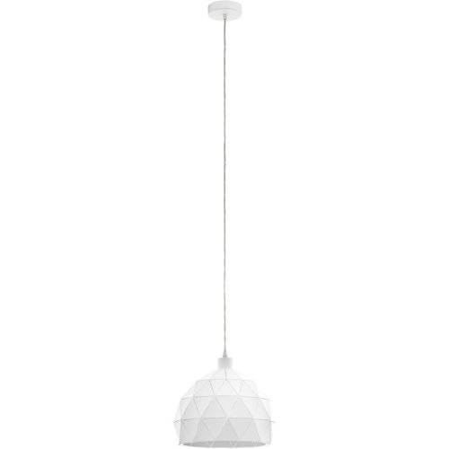 Eglo, Eglo Pendellampe Roccaforte Weiss Stahl 110 cm - Pendellampe