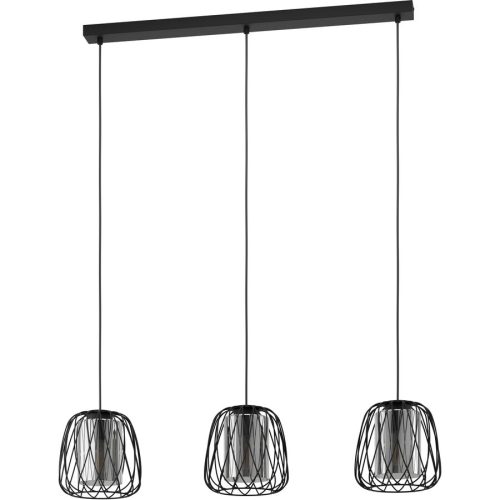 Eglo, Eglo Pendellampe Floresta Schwarz Stahl 19 cm 110 cm - Pendellampe