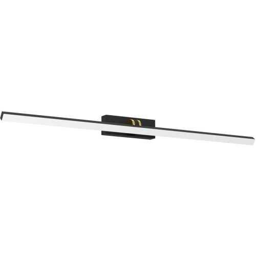Eglo, Eglo Wandlampe Verdello Schwarz Kunststoff 6 cm 10.5 cm - Farbe: Schwarz/Messing - LED - Wandlampe- LED Energiesparlampe