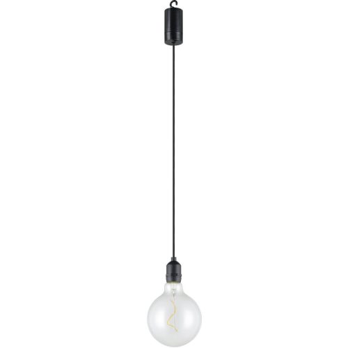 Eglo, Eglo Pendellampe Vignanello Schwarz Kunststoff 19.5 cm - LED - Lichtfarbe: Extra warmweiss - Pendellampe- LED Energiesparlampe