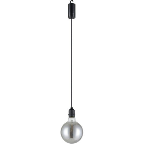 Eglo, Eglo Pendellampe Vignanello Schwarz Kunststoff 19.5 cm - LED - Lichtfarbe: Extra warmweiss - Pendellampe- LED Energiesparlampe