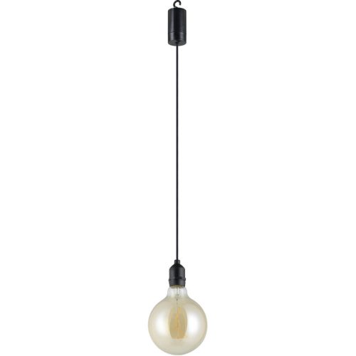 Eglo, Eglo Pendellampe Vignanello Schwarz Kunststoff 19.5 cm - LED - Lichtfarbe: Extra warmweiss - Pendellampe- LED Energiesparlampe