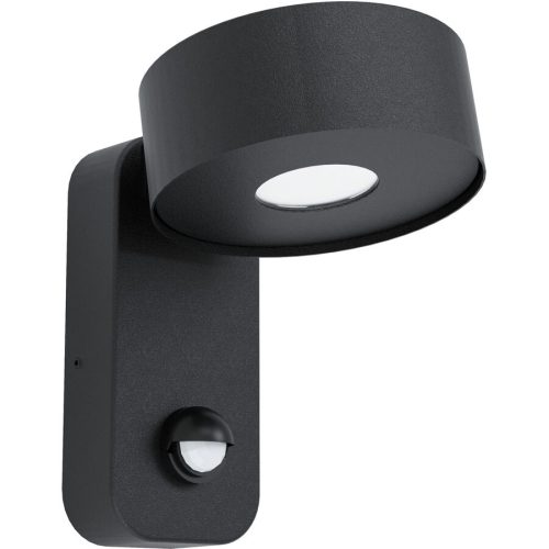 Eglo, Eglo Wandlampe aussen Palosco Schwarz Stahl verzinkt 17 cm - LED - Lichtfarbe: Warmweiss - Wandlampe aussen- LED Energiesparlampe
