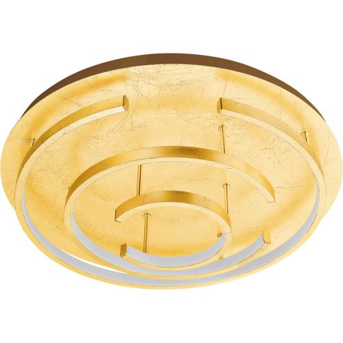Eglo, Eglo Deckenlampe Pozondon Gold Stahl 12 cm - Farbe: goldfarben - LED - Lichtfarbe: Warmweiss - Deckenlampe- LED Energiesparlampe