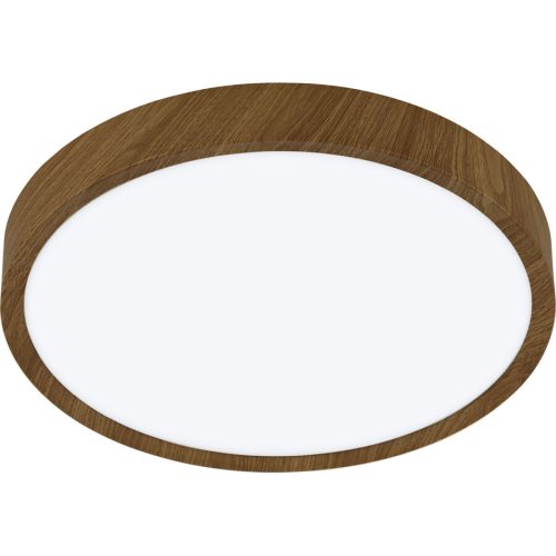 Eglo, Eglo Deckenlampe Musurita Braun Stahl/Kunststoff 6 cm - Farbe: Holzfarben - LED - Lichtfarbe: Warmweiss - Material: Kunststoff/Stahl - Deckenlampe-