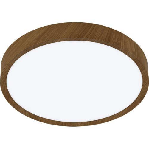 Eglo, Eglo Deckenlampe Musurita Braun Stahl/Kunststoff 7.5 cm - Farbe: Holzfarben - LED - Lichtfarbe: Warmweiss - Material: Kunststoff/Stahl - Deckenlampe-