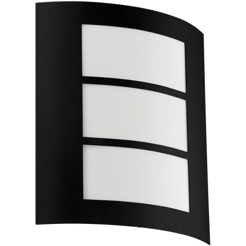 Eglo, Eglo Wandlampe aussen City Schwarz Stahl verzinkt 26 cm - Wandlampe aussen