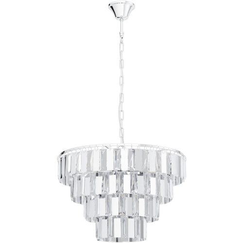 Eglo, Eglo Pendellampe Erseka Grau Stahl 145 cm - Farbe: chrom - Pendellampe