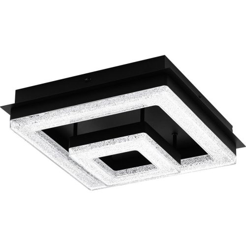 Eglo, Eglo Deckenlampe Fradelo 1 Schwarz Stahl 26 cm 8.5 cm - LED - Lichtfarbe: Warmweiss - Deckenlampe- LED Energiesparlampe