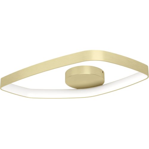 Eglo, Eglo Deckenlampe Vallerosa Aluminium/Stahl 33.5 cm 7.5 cm - Farbe: messing gebürstet/smoky - LED - Lichtfarbe: Warmweiss - Deckenlampe- LED