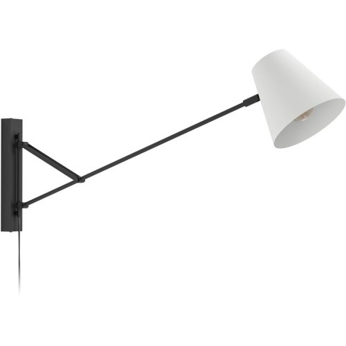 Eglo, Eglo Wandlampe Forcadet Grau/Schwarz Stahl 40.5 cm - Farbe: schwarz/grau - Wandlampe