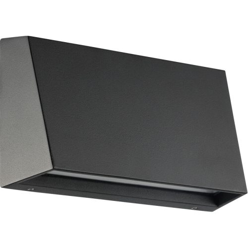 Eglo, Eglo Wandlampe aussen Spongano Schwarz Aluminium 12 cm - LED - Wandlampe aussen- LED Energiesparlampe