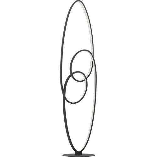 Eglo, Eglo Stehlampe Gianella Schwarz Aluminium/Stahl 30 cm 120.5 cm - LED - Lichtfarbe: Warmweiss - Stehlampe- LED Energiesparlampe