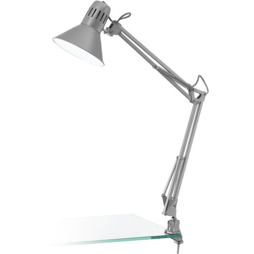 Eglo, Eglo Tischlampe Firmo Silber Stahl/Kunststoff - Material: Kunststoff/Stahl - Tischlampe