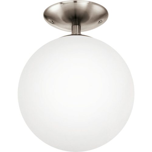 Eglo, Eglo Deckenlampe Rondo Grau Stahl 31.5 cm - Farbe: Nickel matt - Deckenlampe