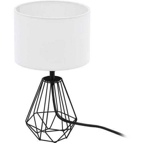 Eglo, Eglo Tischlampe Carlton 2 Schwarz Stahl 30.5 cm - Tischlampe
