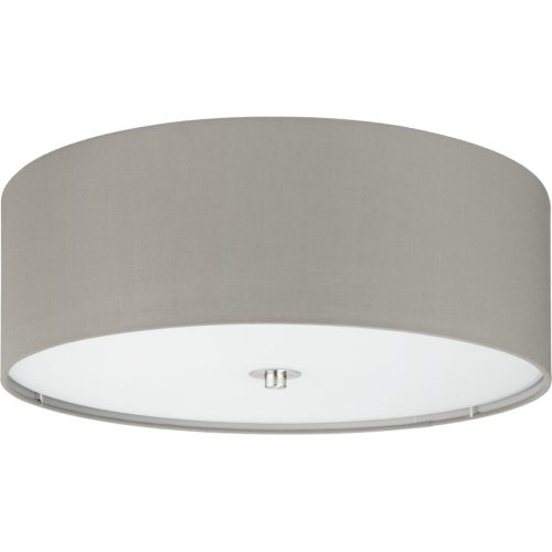 Eglo, Eglo Deckenlampe Pasteri Grau Stahl 19.5 cm - Farbe: Nickel matt - Deckenlampe