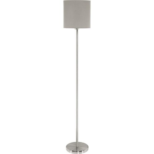 Eglo, Eglo Stehlampe Pasteri Grau Stahl 157.5 cm - Farbe: Nickel matt - Stehlampe