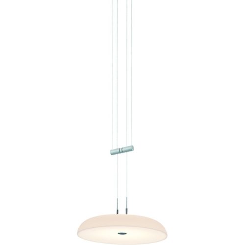 Bankamp, Designer-Pendellampe Bankamp Strada 2.0 Bowl aluminium matt dimmbar D 25 cm - LED - Lichtfarbe: Extra warmweiss - Material: Acryl -