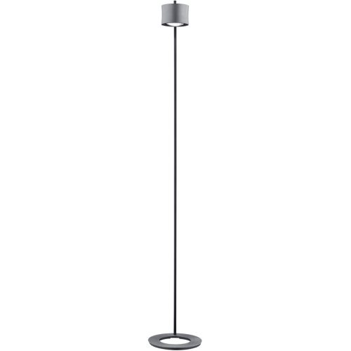 Bankamp, Designer-Stehlampe Bankamp Impulse Nickel matt dimmbar H 155 cm - LED - Lichtfarbe: Extra warmweiss - Material: Aluminium/Eisen/Glas -