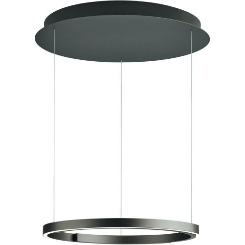 Bankamp, Designer-Pendellampe Bankamp Rings bronze dimmbar D 55 cm - LED - Lichtfarbe: Extra warmweiss - Helles Neutralweiss - Material: Aluminium/Acryl -