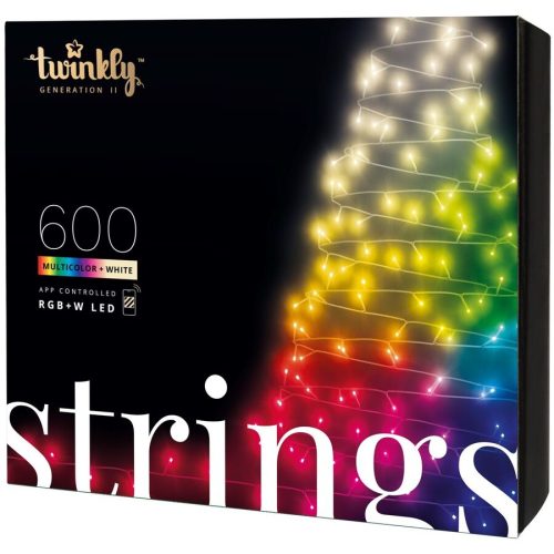twinkly, Twinkly Lichterkette STRINGS Kunststoff - Farbe: Grün/Schwarz - Lichterkette
