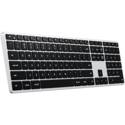 Satechi, Tastatur Satechi Schwarz/Silber Kunststoff 42.4 cm 11.5 cm - Farbe: silber/schwarz - Tastatur