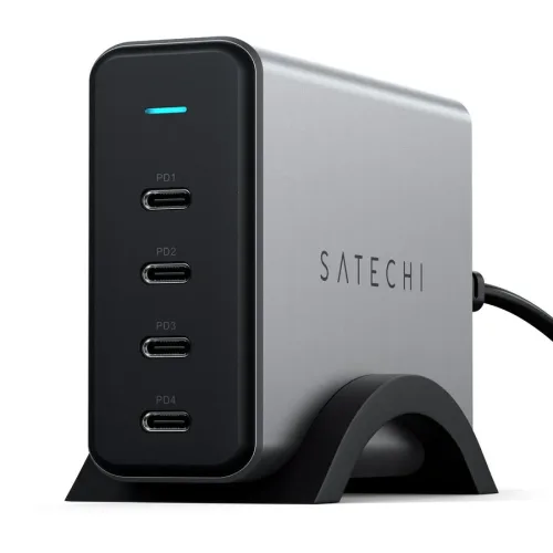 Satechi - USB-C 4-Port GaN Charger 165W, USB Charger, Space Grau