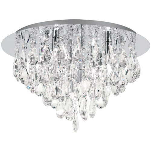LIVIQUE, Deckenlampe Celeste Grau Stahl 28.5 cm - Farbe: chrom - Deckenlampe