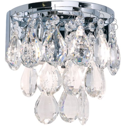 LIVIQUE, Wandlampe Celeste Grau Stahl 17.5 cm 18 cm - Farbe: chrom - Wandlampe