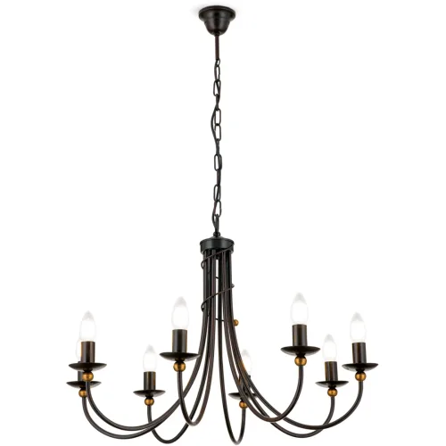 LIVIQUE, Kronleuchter Giovanni Stahl 50 cm - Farbe: Antik - Kronleuchter